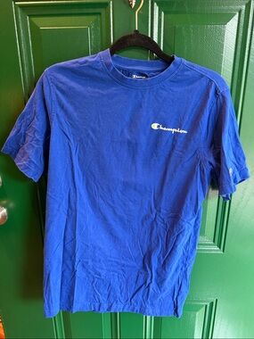 Champion Men's Short-Sleeve Logo Tee in Blue
